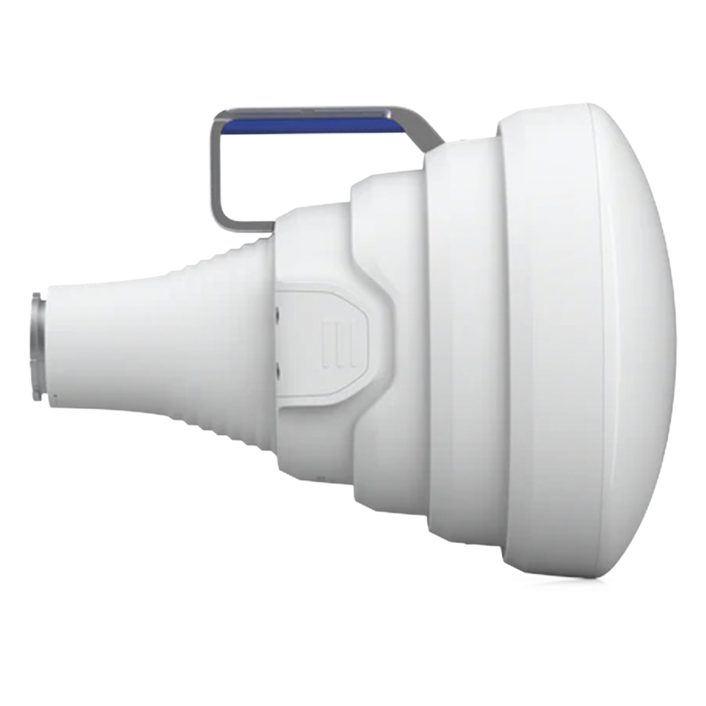 Antena Sectorial 30° tipo Horn para Multipunto, 19.5 dBi. Rango extendido 5.15 - 6.875 GHz. Alto aislamiento al ruido. Compatible solo con AF5XHD