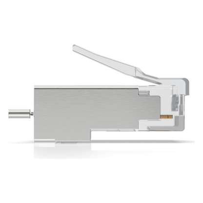 Paquete de 100 Conectores RJ45 Blindados Diseñados para Cables Ethernet UISP (UISP Cable Pro y Cable Carrier)