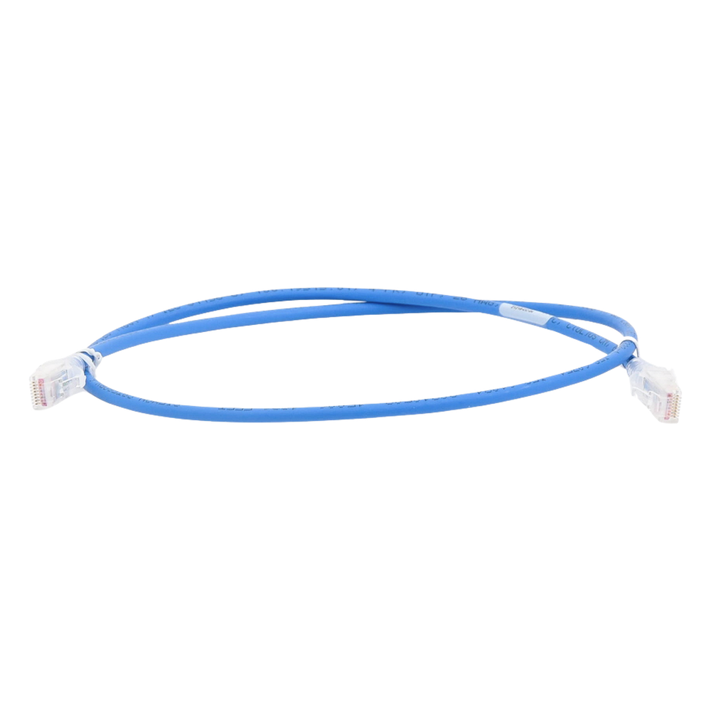 Patch Cord MC5 Modular Cat5e UTP, CM/LS0H, 0.91 Metros (3 Pies), Color Azul, Versión Bulk (Sin Empaque Individual)