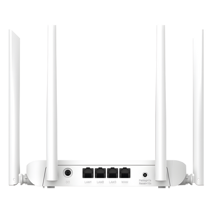Home Router Inalámbrico Wi-Fi 5 Doble Banda, 1 Puerto Wan 10/100 y 3 Puertos Lan 10/100 Hasta 1,200 Mbps