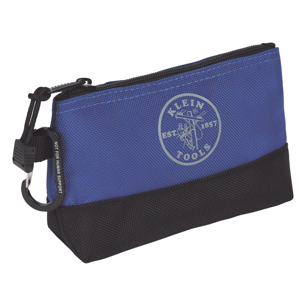 KIT 5 Bolsos Ultra Resistentes para Herramientas con Base y cierre Zipper, Colores: gris claro, amarillo, naranja, azul, gris oscuro. Todos con