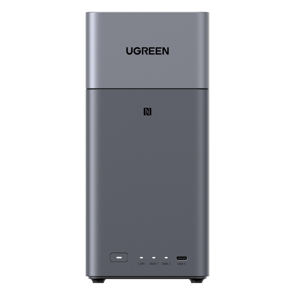 NAS UGREEN NASync DH2300 / Procesador RK3576 / 4GB / 32GB eMMC / 2 Bahías SATA / JBOD-Basic-RAID 0-RAID 1 / Puerto HDMI 4K / 1 GbE / USB 3.2 Gen 1