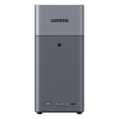 NAS UGREEN NASync DH2300 / Procesador RK3576 / 4GB / 32GB eMMC / 2 Bahías SATA / JBOD-Basic-RAID 0-RAID 1 / Puerto HDMI 4K / 1 GbE / USB 3.2 Gen 1