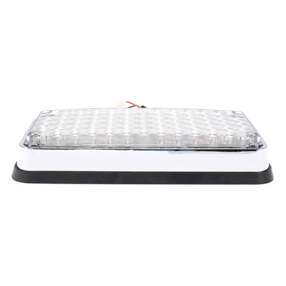 Luz de Advertencia de 7X3", Bicolor Rojo/Claro, Ideal para Ambulancias