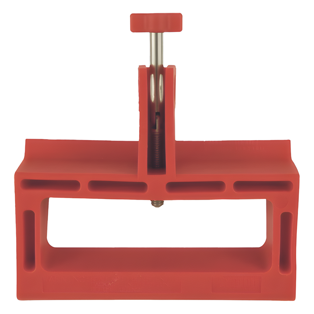 Bloqueador LOTO de Manija Grande para Disyuntores de Caja Moldeada, 2.24" (56.8m) Largo x 3.75" (95.2mm) Ancho. Color rojo