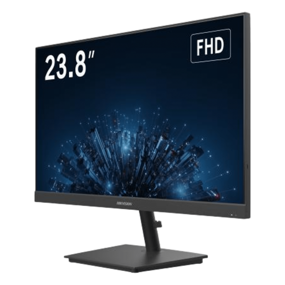 Monitor LED FullHD (1080p) de 24" / Ideal para CCTV, Oficina y Hogar / Entrada HDMI-VGA-BNC / Montaje VESA ( 75 X 75) / Uso 24/7 / Backlight E-LED