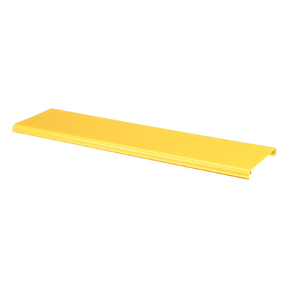 Tapa Con Bisagra a Presión Para Canaleta FiberRunner™ FR6X4YL2, de PVC Rígido, Color Amarillo, 2 m de Largo