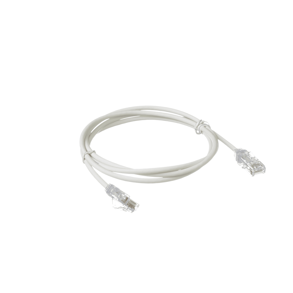 Cable de Parcheo TX6, UTP Cat6, Diámetro Reducido (28AWG), Color Blanco Mate, 4.57 Metros (15 Pies)