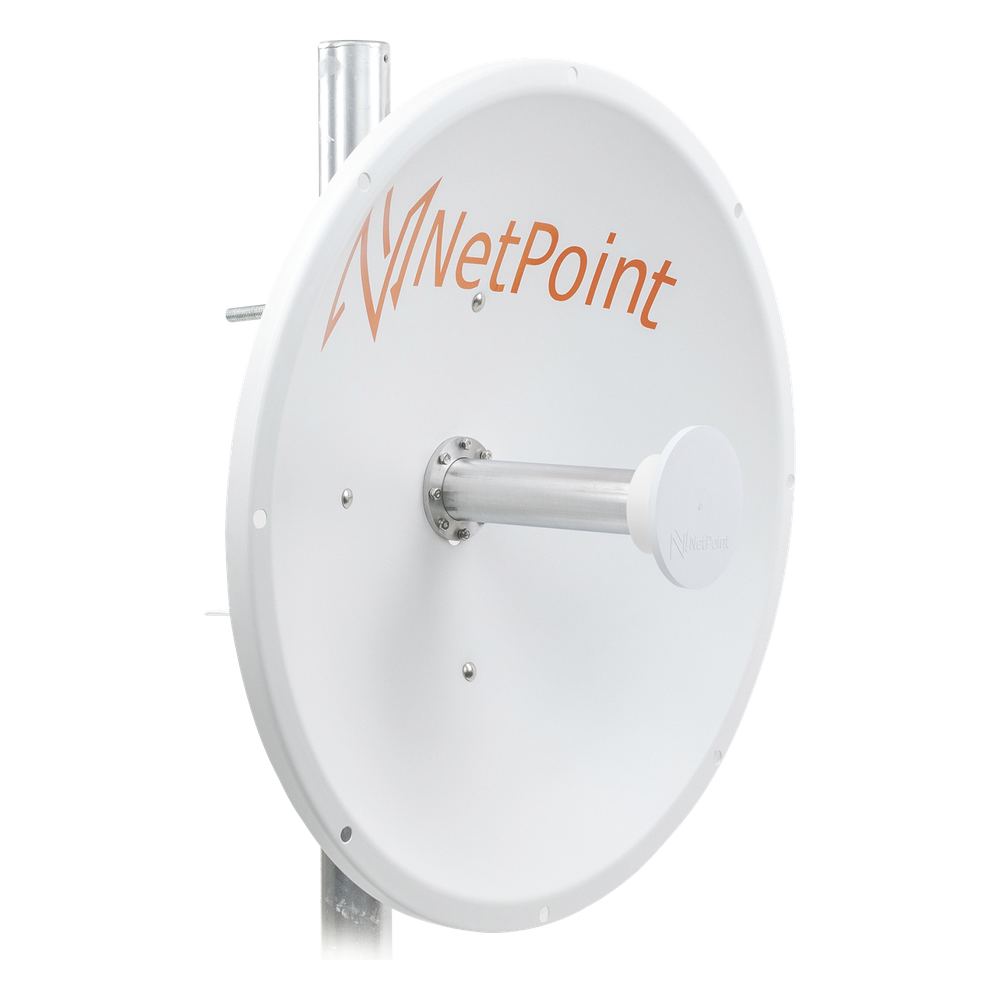 Antena Direccional de alto rendimiento / diámetro de 60 cm / 4.9-6.4 GHz / Ganancia 30 dBi / SLANT de 45 ° y 90 ° / Ideal para 30 km / Conector