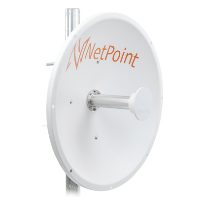 Antena Direccional de alto rendimiento / diámetro de 60 cm / 4.9-6.4 GHz / Ganancia 30 dBi / SLANT de 45 ° y 90 ° / Ideal para 30 km / Conector