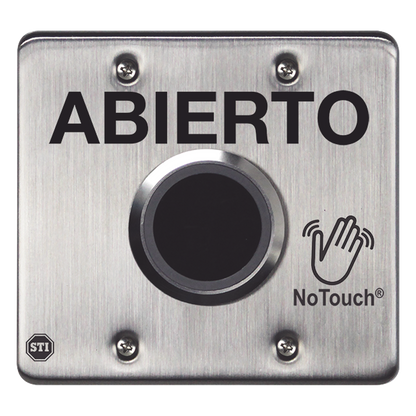 Interruptor IR NoTouch® de Acero Inoxidable, Salida Doble, ABIERTO