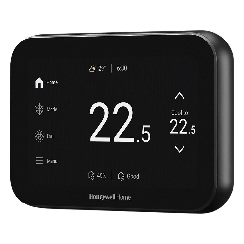 Termostato inteligente con pantalla táctil de 5 pulgadas, control de calidad de aire (IAQ), hasta 4H/2C bomba de calor, Wi-Fi, Bluetooth y Matter