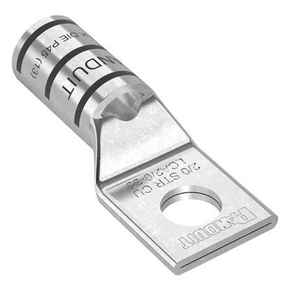 Zapata de compresión LCA2/0-38-X para cal. 2/0 Awg, Barreno para tornillo prisionero de 3/8, 1 Pz