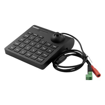 Mini Teclado controlador PTZ con pantalla LCD y joystick altamente resistente