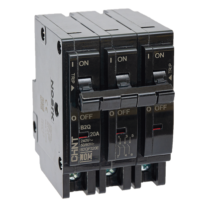 MCB - Interruptor Termomagnético Enchufable, Serie: B2Q, 3P, 40A, 240V (SKU:1002299)