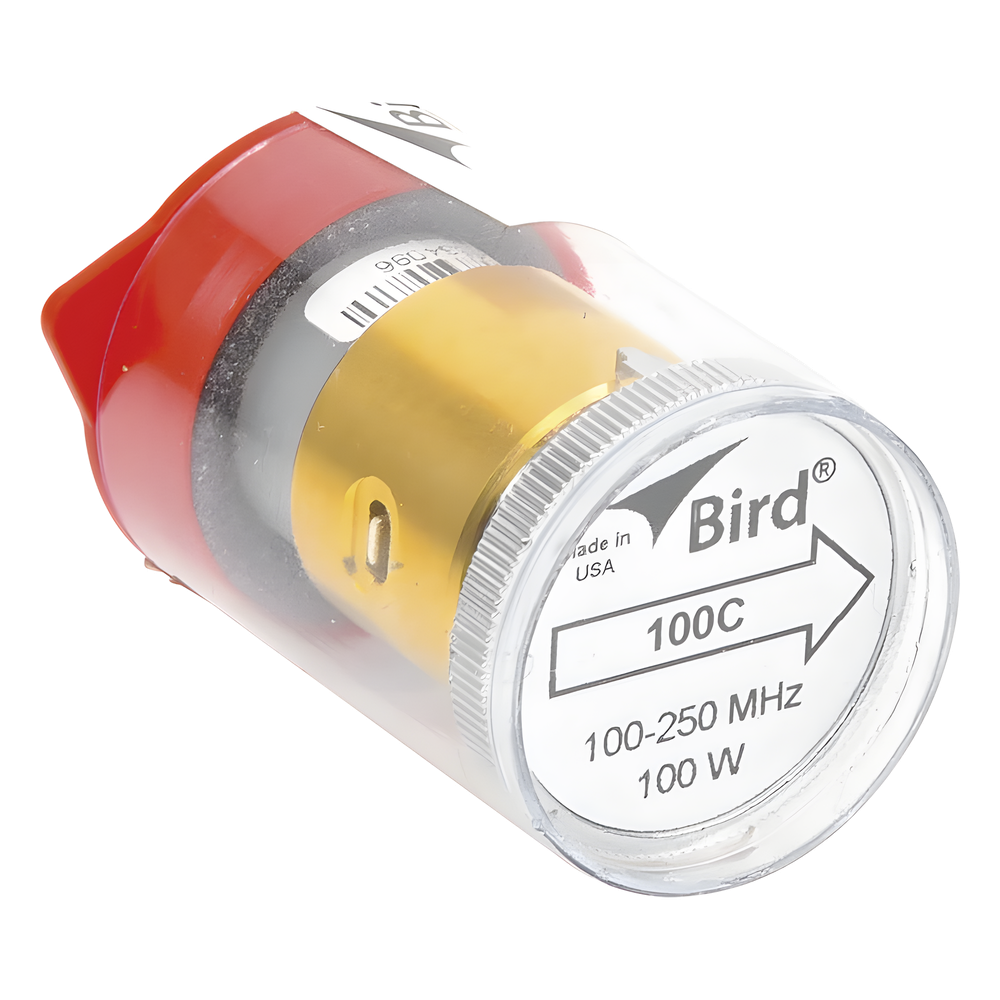 Elemento de 100 Watt en Línea 7/8" para Wattmetro BIRD 43 en Rango de Frecuencia de 100 a 250 MHz.
