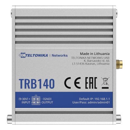 Router Industrial LTE 4G, con 1 puerto Ethernet 10/100/1000Mbps Gigabit