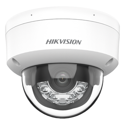 [Dual Light] Domo IP 6 Megapixel / Lente 2.8 mm / 30 mts IR + 30 mts Luz Blanca / Micrófono Integrado / Antivandálico IK08 / ACUSENSE Lite / Exterior
