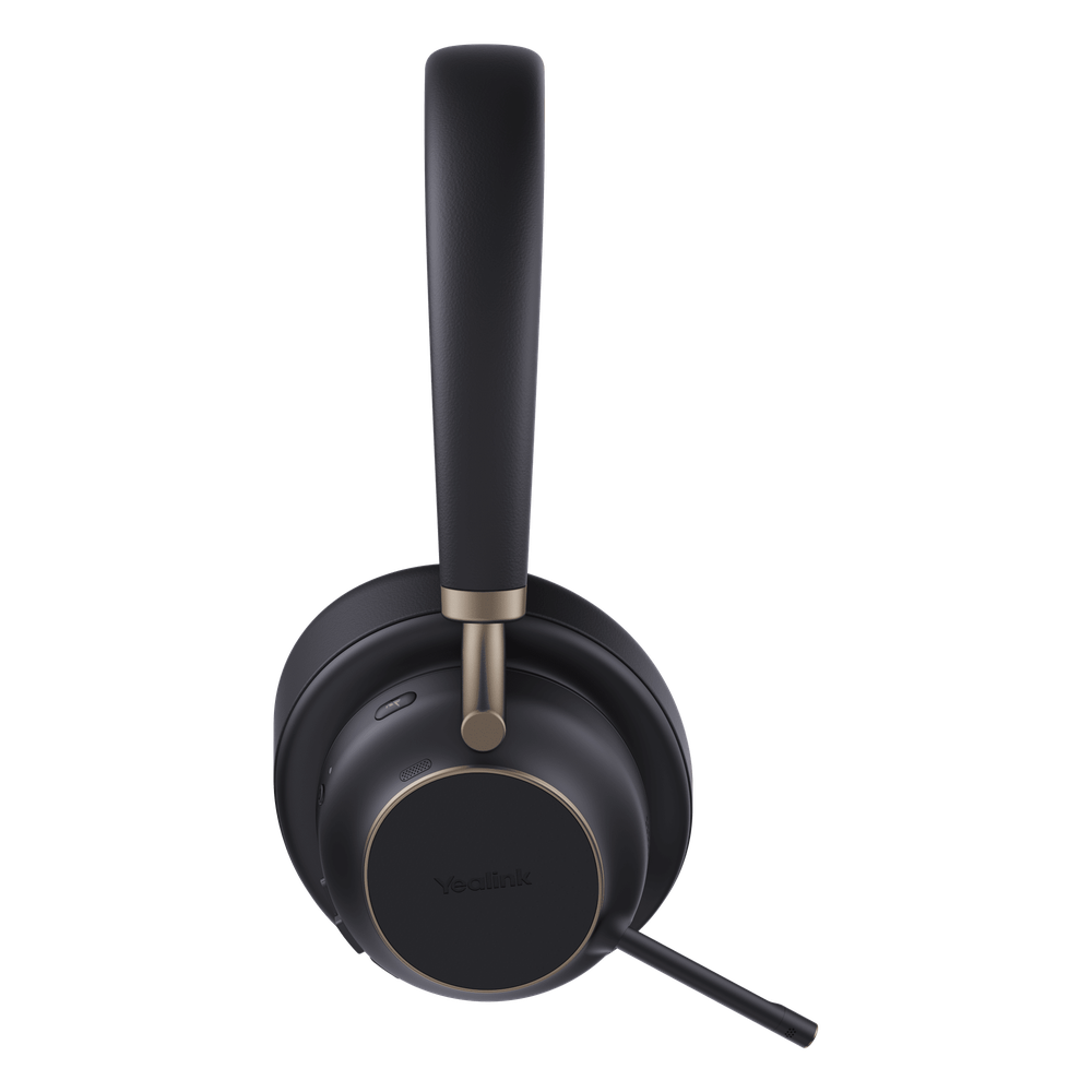 Auriculares Yealink BH76 Plus Stereo MS edition/Bluetooth 5.3 con adaptador USB-C y USB-A/Cancelación activa de ruido/Estilo de uso supraaural y