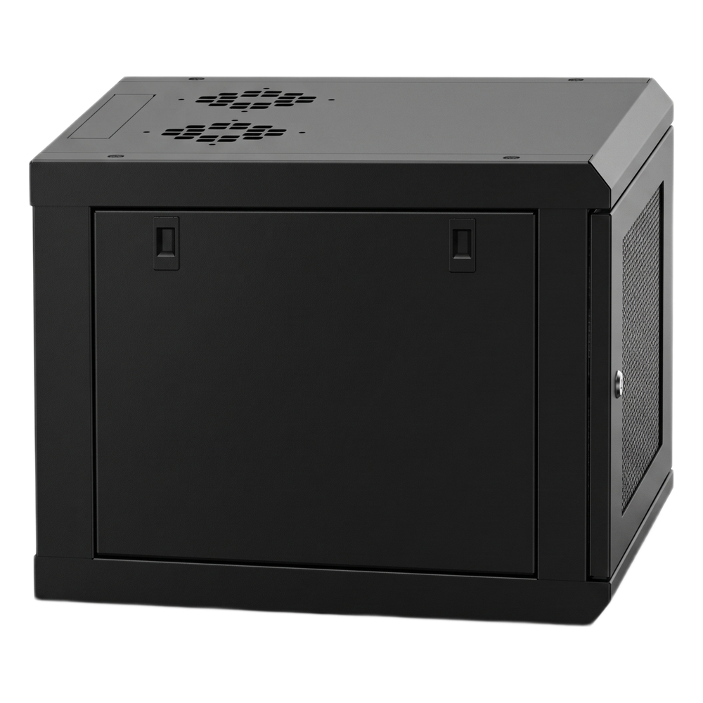 Gabinete Rack 19 Pulgadas / 04 Unidades / Ventilado / Montaje Pared / Acero Calibre 20 / Capacidad 100 kg / Dimensiones 636x606x283 mm (25x23.9x11.1