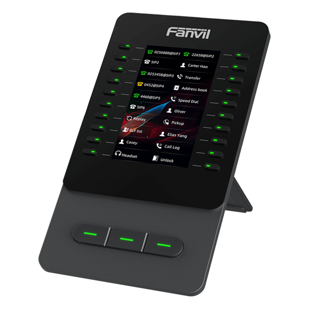 Módulo de Expansión EM60 con Pantalla a Color / 4.3 Pulgadas 480x272 / 60 Teclas Programables DSS / USB Tipo-C / Compatible con V65-V66-V66 Pro