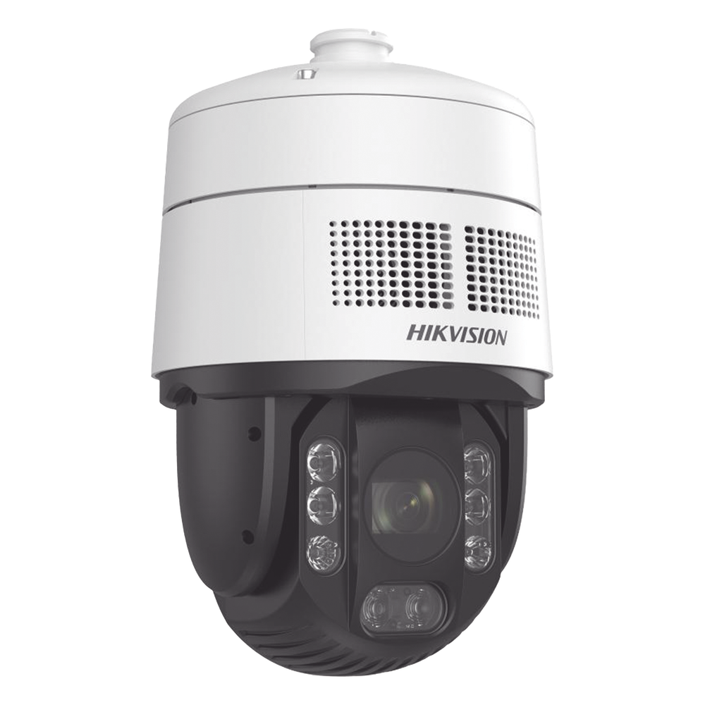 [PROTECCIÓN ACTIVA] Domo PTZ IP 4 Megapixel / 32X Zoom / 200 mts IR / Potente Alerta Audible y Luz Estroboscópica hasta 100 Metros / ACUSENSE / IP67