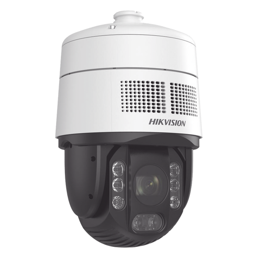 [PROTECCIÓN ACTIVA] Domo PTZ IP 4 Megapixel / 32X Zoom / 200 mts IR / Potente Alerta Audible y Luz Estroboscópica hasta 100 Metros / ACUSENSE / IP67