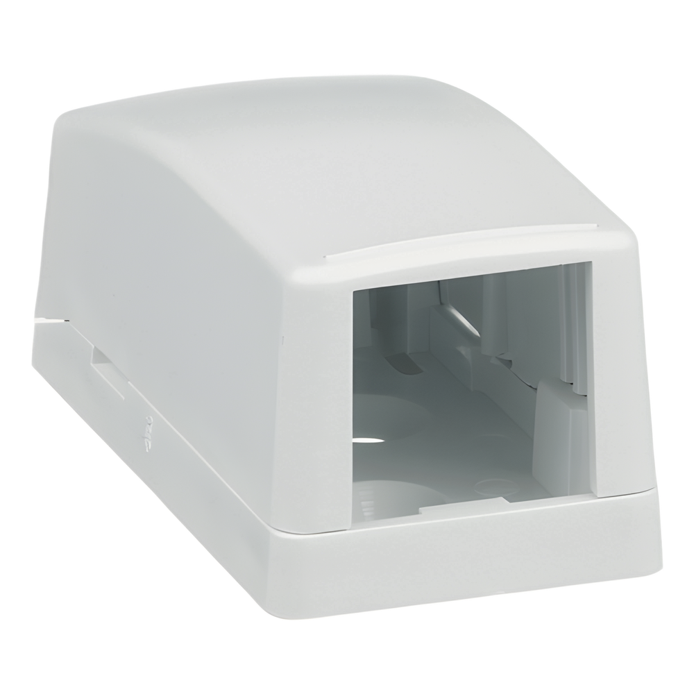 Caja de Montaje en Superficie, Para 1 Módulo Mini-Com, Color Blanco
