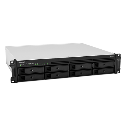 Servidor de Almacenamiento en Red Synology RackStation RS1221RP+ | 8 Bahías | Expandible a 12 Bahías | CPU AMD Ryzen V1500B | 4 GB DDR4 ECC | RAID