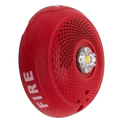 Boc c/lamp estroboscopica tipo LED mont en techo clr rojo