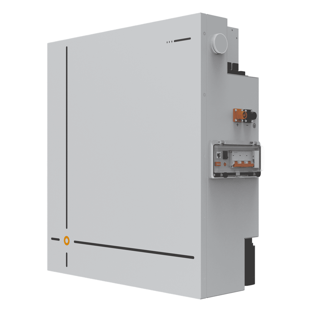 Batería LiFePO4 IP66 para exteriores / 51.2 Vcc / 314 Ah / 16 kWh / Corriente continua 125A (6.4kW) / Pico 300A (15.36kW) @15s / Instalación en pared