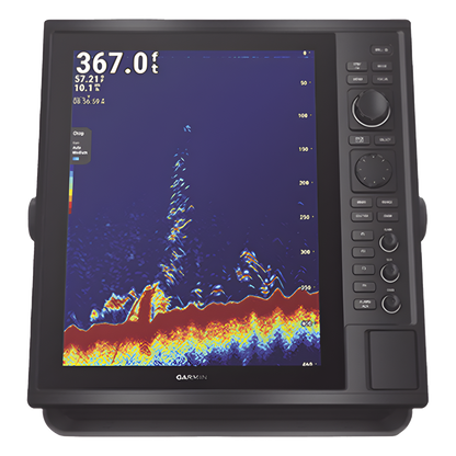 Pantalla Náutica GPSMAP 15" / Resolución XGA 1024x768 / Dual-Frequency Sonar 50/200 kHz / CHIRP Sonar Built-in / ClearVü y SideVü / Compatible con