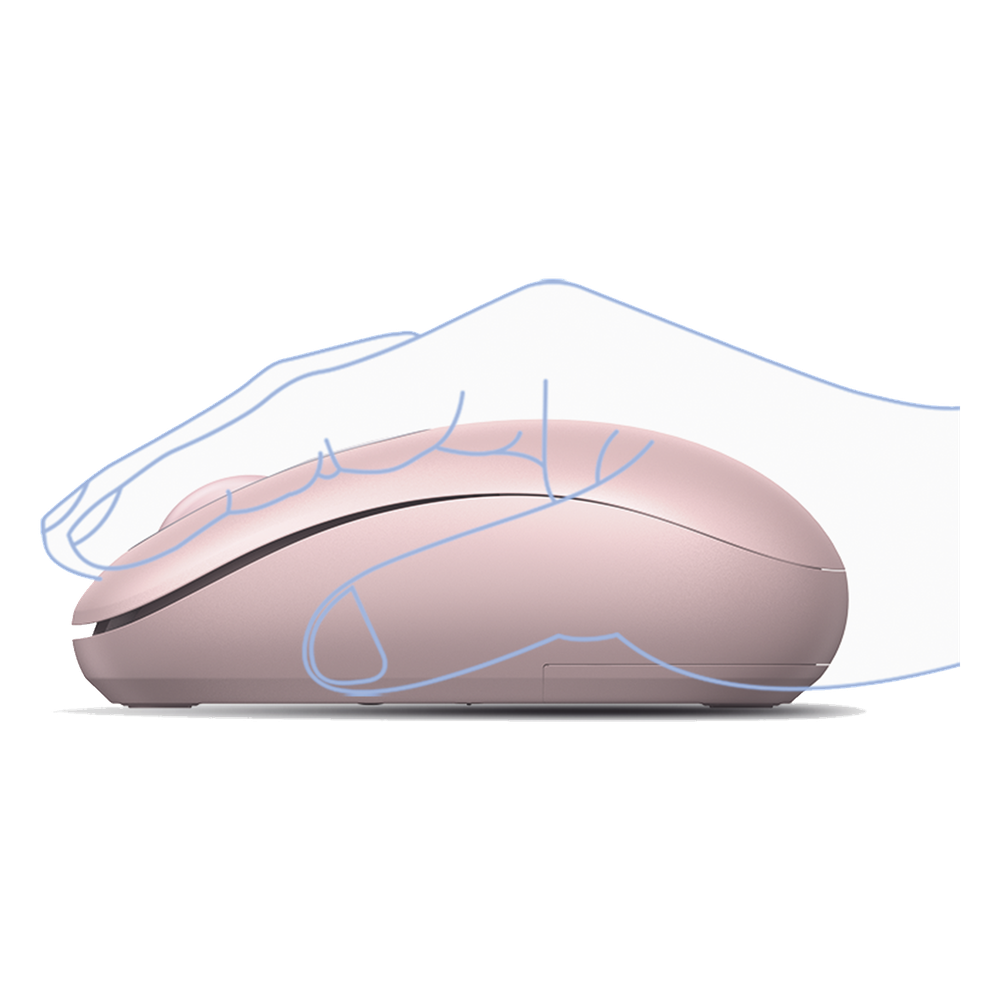 Mouse Inalámbrico 2.4G 800/1200/1600/2400 DPI | Función de 3 botones | Alcance 10m | Silencioso | Ergonómico | Anti-caída y Anti-interferencias |