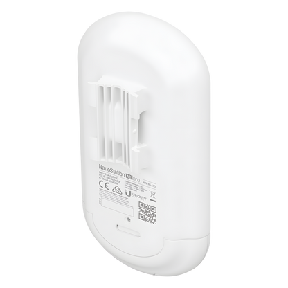NanoStation airMAX Loco5AC CPE hasta 450 Mbps, 5 GHz (5150 - 5875 MHz), con antena integrada de 13 dBi, no incluye adaptador PoE