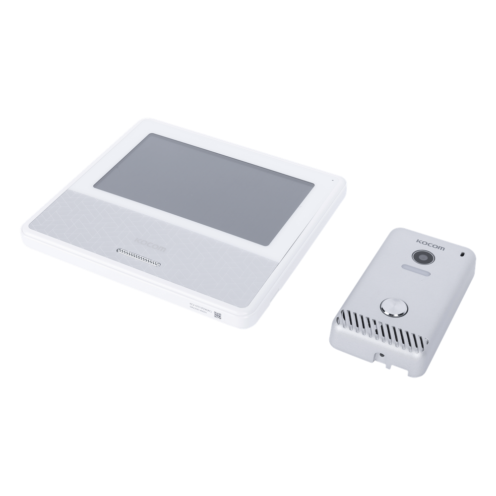 KIT DE VIDEOPORTERO IP COLOR BLANCO / Apertura con app / Súper elegante / Monitor WIFI / Alimentación 110vca