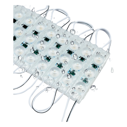 Cadena con 20 Módulos LED Individuales / Resistente a Intemperie / 4500 Lúmenes / 110V / Luz Cálida 2 700 K / Conectados en Serie / No Requiere