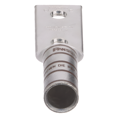 Zapata de compresión LCC500-12-6 para cal. 500 Kcmil, Doble barreno para tornillo prisionero de 1/2, Espaciado de orificios 44.5mm, 1 Pz