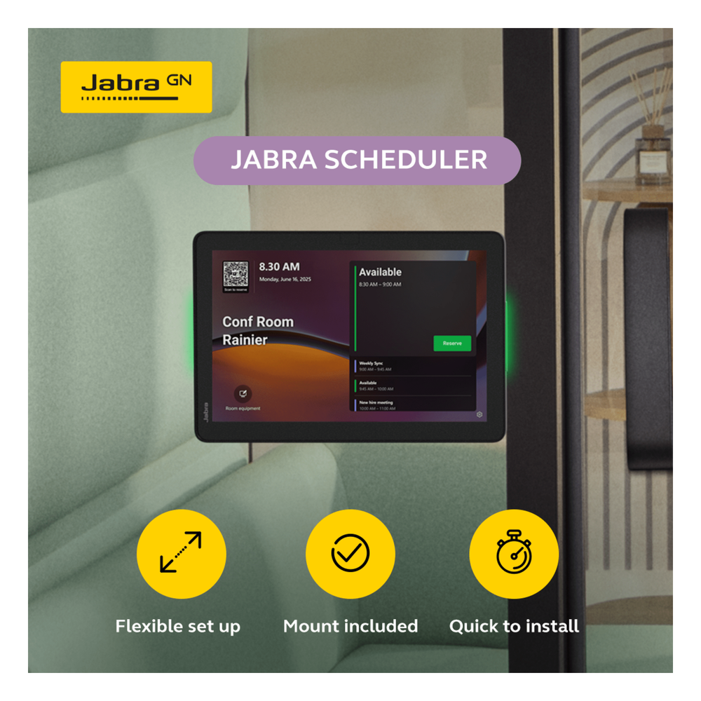 Panel de Programación de Salas / Pantalla Táctil 10.1" / Resolución 1920x1200 / Android 13 / PoE IEEE 802.3af / Wi-Fi 802.11ac / Bluetooth 5.2
