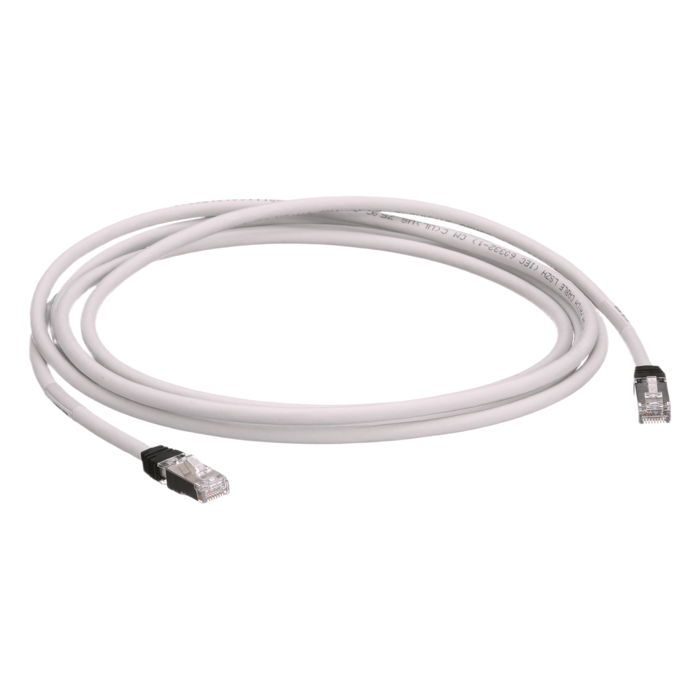Patch Cord Cat6A, Blindado S/FTP, CM/LS0H, 2.5 Metros (8.20 Pies), Color Gris