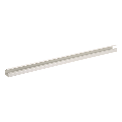 Canaleta LD10 de PVC rígido, con cinta adhesiva para instalación sin herramientas, de 38.4 x 24 x 1828.8 mm, Color Blanco Mate