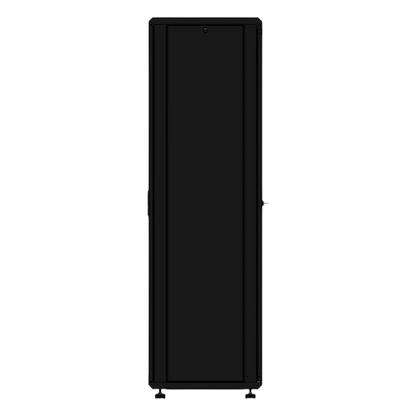 Gabinete rackeable de piso de 42U, compatible con estándar 19 pulgadas, equipado con puerta frontal de cristal para una mejor visibilidad y