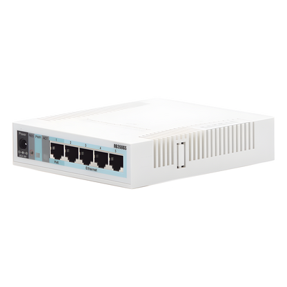 Switch Mikrotik 5 puertos Gigabit Ethernet y 1 SFP