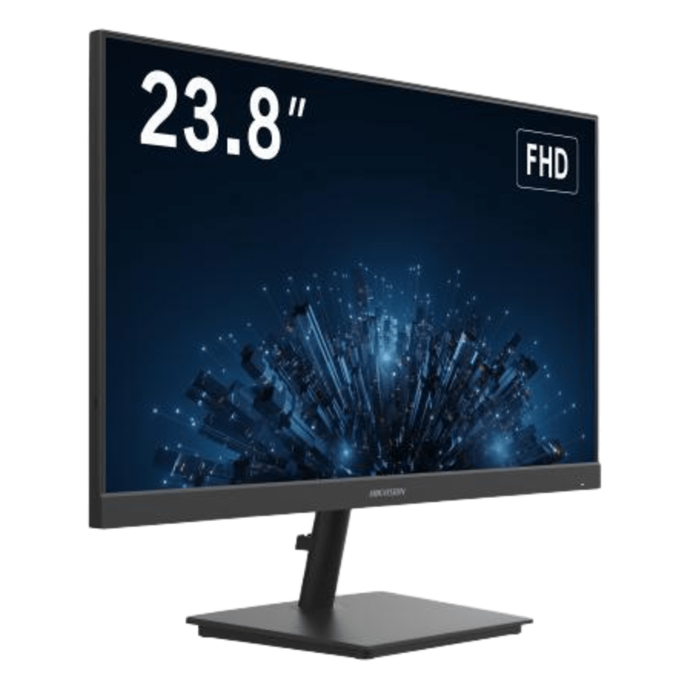 Monitor LED FullHD (1080p) de 24" / Ideal para CCTV, Oficina y Hogar / Entrada HDMI-VGA-BNC / Montaje VESA ( 75 X 75) / Uso 24/7 / Backlight E-LED
