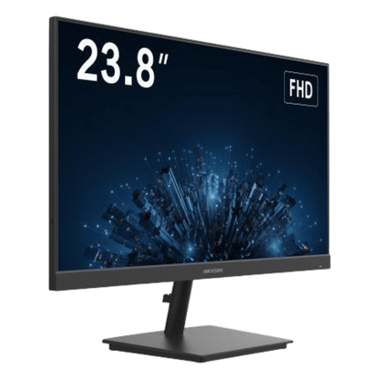 Monitor LED FullHD (1080p) de 24" / Ideal para CCTV, Oficina y Hogar / Entrada HDMI-VGA-BNC / Montaje VESA ( 75 X 75) / Uso 24/7 / Backlight E-LED
