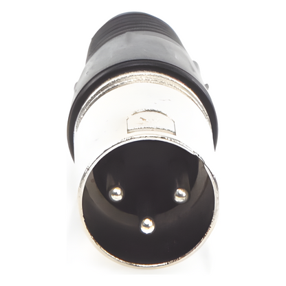 Conector XLR 3 Pines Macho | Ideal para Conexiones de Micrófonos, Mezcladoras | Equipo de Audio Profesional