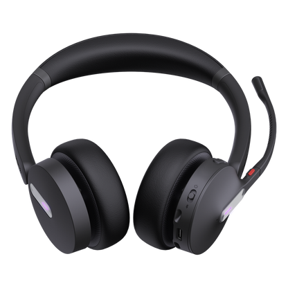 Auriculares estéreo Yealink WH64 edición MS con Bluetooth integrado (base y auriculares DECT) / Cancelación activa de ruido / Triple conexión