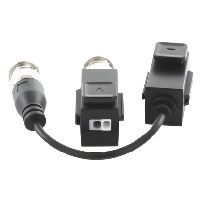 Kit de Transceptor (Balluns) TURBOHD con Boton Push / Hasta 8 MP (4K) / 100% Cobre / Soporta HD-TVI / AHD / CVI / CVBS / Audio por Coaxitron / Datos
