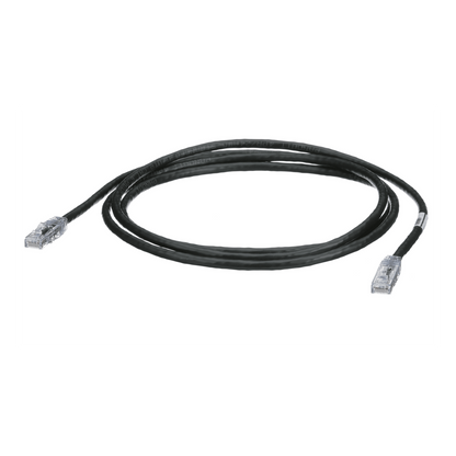 Cable de Parcheo TX6, UTP Cat6, 24 AWG, CM, Color Negro, 2.13 Metros (7 Pies)