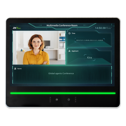 Terminal de Verificación Facial / Pantalla Táctil 10.1" / Autenticación Dual Rostro-Tarjeta / Cámara Binocular 2MP WDR / Capacidad 10,000 Rostros