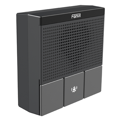 Mini Intercomunicador Wi-Fi para hotelería, hospitales, con diseño elegante, PoE, 3 botones, 1 relevador integrado de salida y entrada.